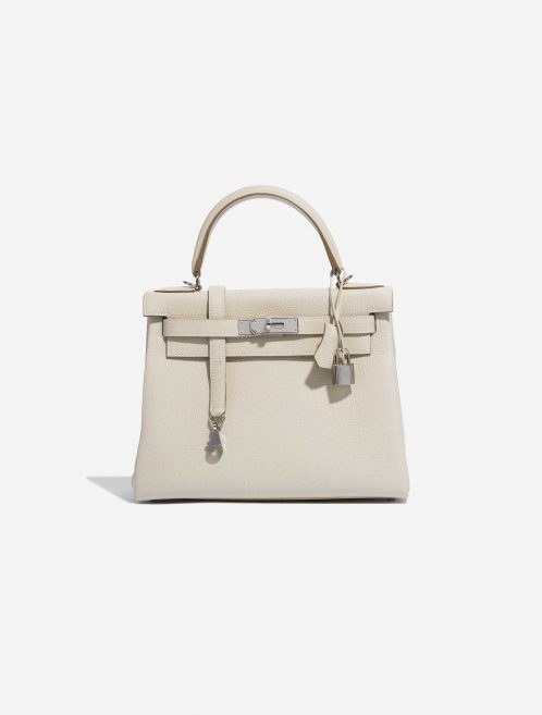 Pre-owned Hermès bag Kelly 28 Togo Craie Beige Front | Sell your designer bag on Saclab.com