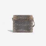 Pre-owned Hermès bag Roulis Mini Lizard Ombre Caramel Brown Back | Sell your designer bag on Saclab.com