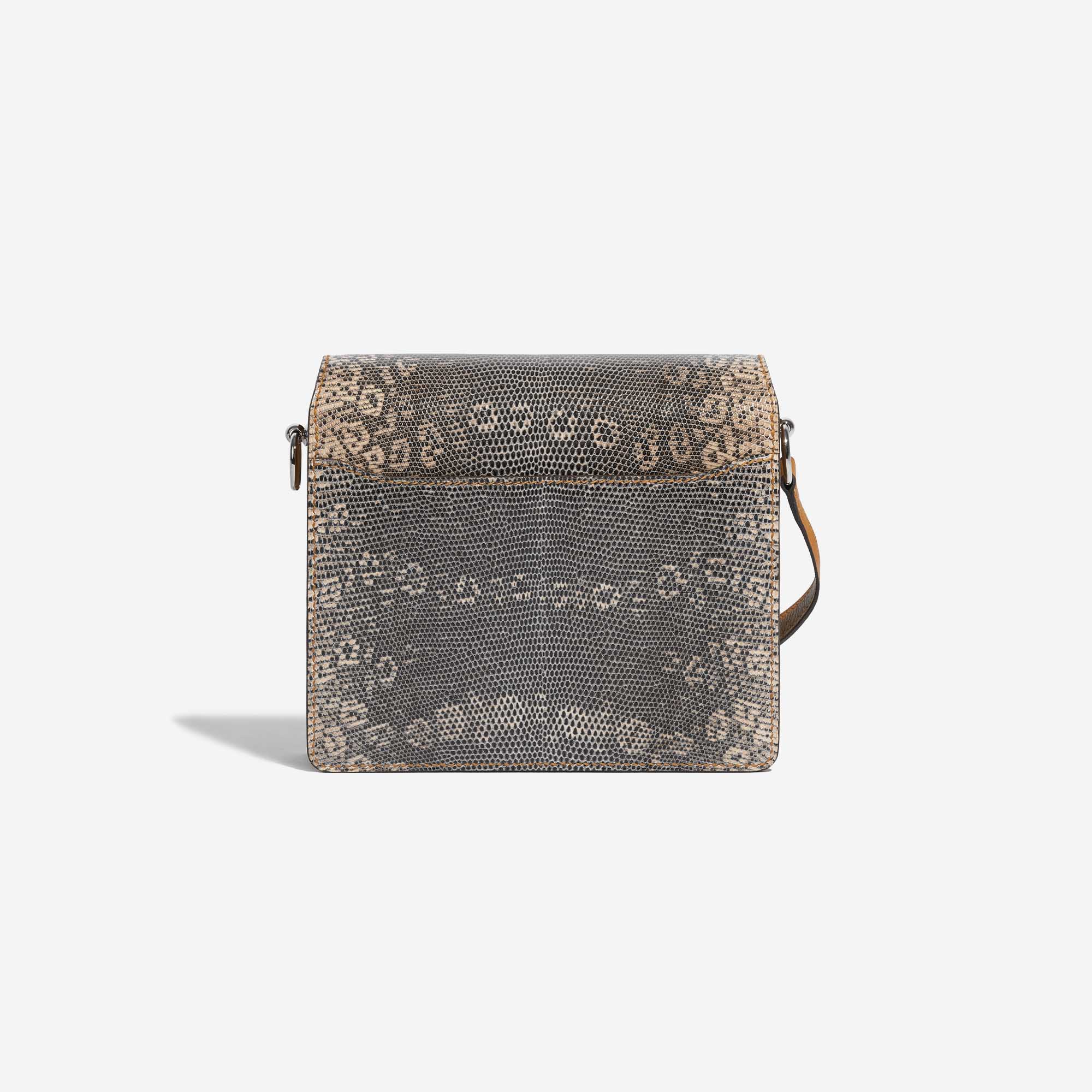 Pre-owned Hermès Tasche Roulis Mini Lizard Ombre Caramel Brown Back | Verkaufen Sie Ihre Designer-Tasche auf Saclab.com