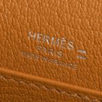 Pre-owned Hermès bag Roulis Mini Lizard Ombre Caramel Brown Logo | Sell your designer bag on Saclab.com