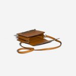 Pre-owned Hermès bag Roulis Mini Lizard Ombre Caramel Brown Inside | Sell your designer bag on Saclab.com