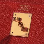Hermès Kelly 32 Epsom Rouge Casaque Red Logo | Sell your designer bag on Saclab.com