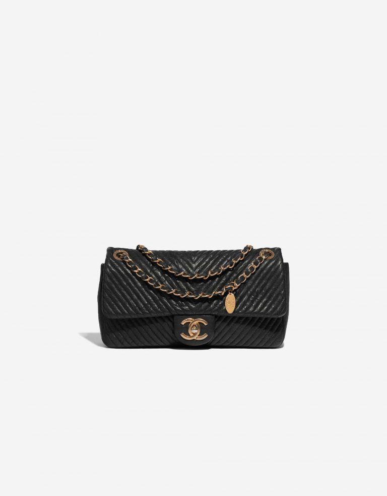 Pre-owned Chanel bag Timeless Small Calf Black Black Front | Sell your designer bag on Saclab.com