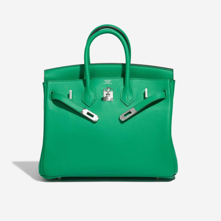 Pre-owned Hermès Tasche Birkin 25 Swift Vert Menthe Grün Front Open | Verkaufen Sie Ihre Designer-Tasche auf Saclab.com