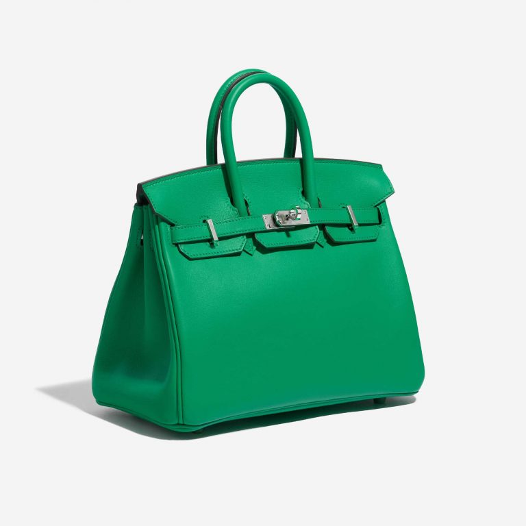 Pre-owned Hermès Tasche Birkin 25 Swift Vert Menthe Grün Side Front | Verkaufen Sie Ihre Designer-Tasche auf Saclab.com