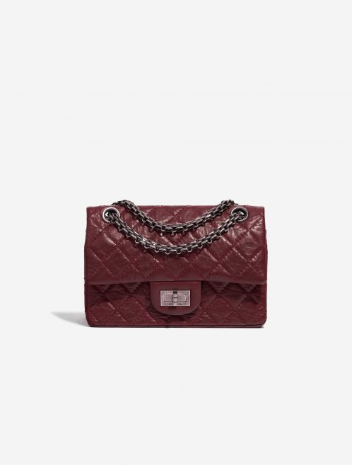 Pre-owned Chanel bag 2.55 Reissue 224 Lamb Dark Red Burgundy, Red Front | Sell your designer bag on Saclab.com