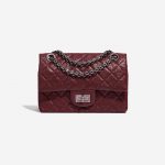 Chanel 2.55 Reissue 224 Lamb Dark Red Burgundy, Red Front | Sell your designer bag on Saclab.com