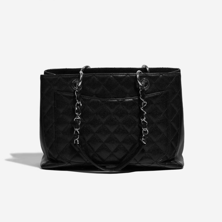 Pre-owned Chanel bag Shopping Tote GST Caviar Black Black Back | Sell your designer bag on Saclab.com