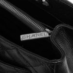 Chanel Shopping Tote GST Caviar Black Black Closing System | Sell your designer bag on Saclab.com