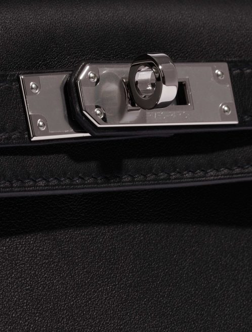 Pre-owned Hermès bag Kelly Cut Clutch Swift Black Black Closing System | Sell your designer bag on Saclab.com