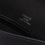 Pre-owned Hermès bag Kelly Cut Clutch Swift Black Black Logo | Sell your designer bag on Saclab.com