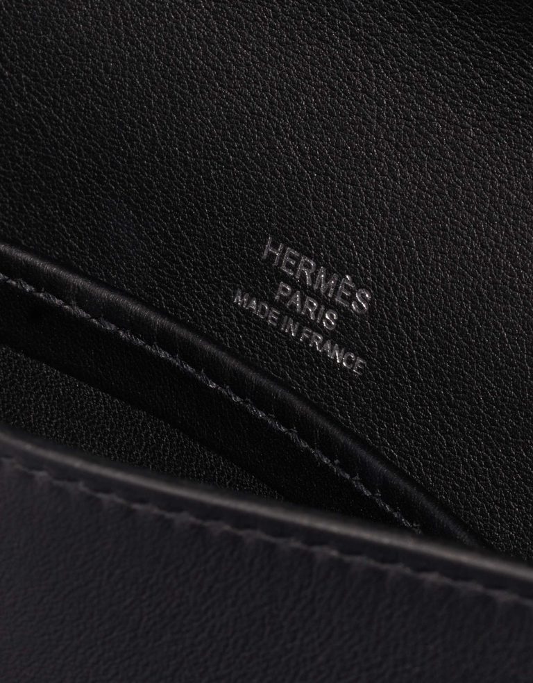 Pre-owned Hermès bag Kelly Cut Clutch Swift Black Black Logo | Sell your designer bag on Saclab.com