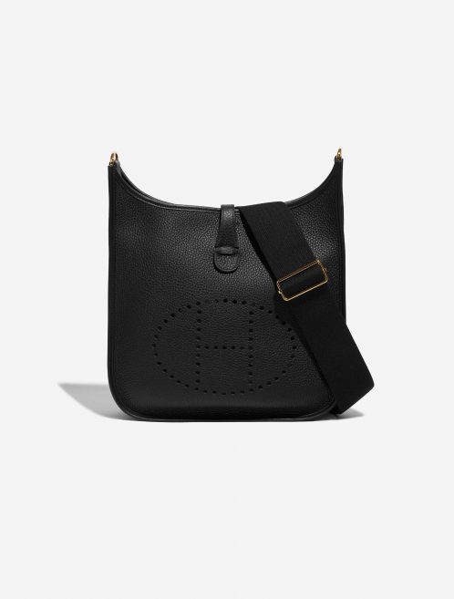 Sac Hermès d'occasion Evelyne 29 Taurillon Clémence Black Black Front | Vendez votre sac de créateur sur Saclab.com
