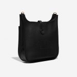 Hermès Evelyne 29 Taurillon Clemence Black Black Side Front | Sell your designer bag on Saclab.com