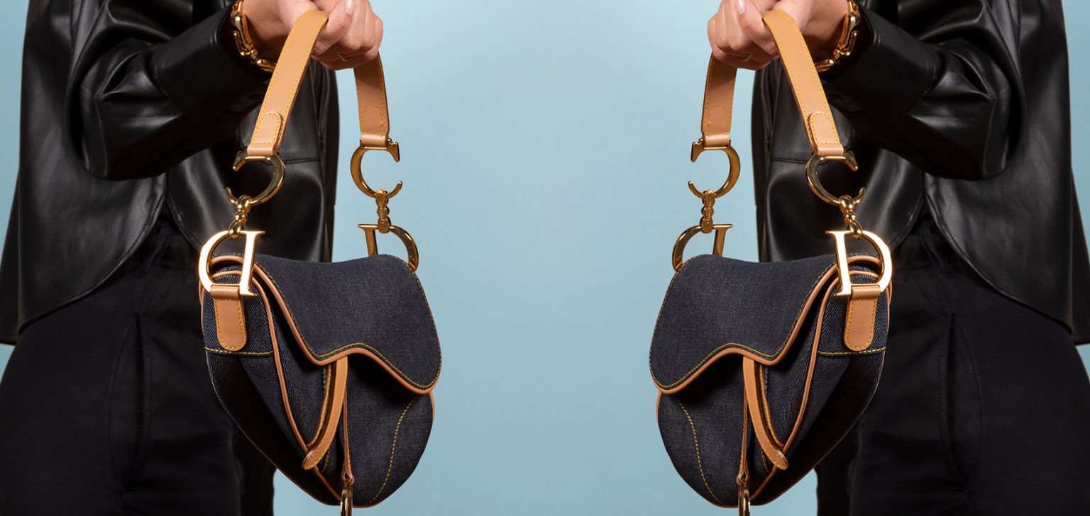 Dior Vintage Saddle Bag Denim | Buy & Sell pre-loved Luxury Bags