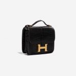 Pre-owned Hermès bag Constance 18 Alligator Macassar Brown Side Front | Sell your designer bag on Saclab.com