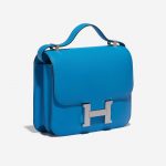 Pre-owned Hermès bag Constance 24 Epsom Blue Frida Blue Side Front | Sell your designer bag on Saclab.com