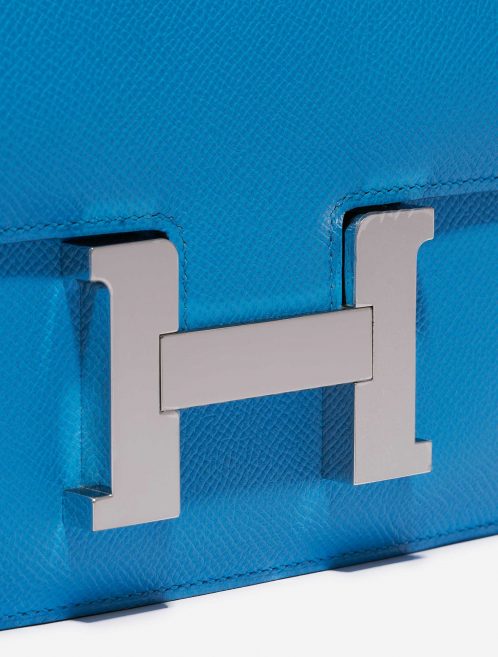 Pre-owned Hermès bag Constance 24 Epsom Blue Frida Blue Closing System | Sell your designer bag on Saclab.com