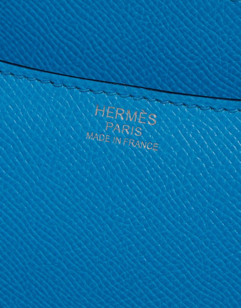 Pre-owned Hermès bag Constance 24 Epsom Blue Frida Blue Logo | Sell your designer bag on Saclab.com