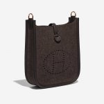 Pre-owned Hermès bag Evelyne 16 Felt / Swift Ebène Brown Side Front | Sell your designer bag on Saclab.com