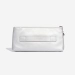 Pre-owned Chanel bag Keyboard Clutch Calf Silver Silver Back | Sell your designer bag on Saclab.com