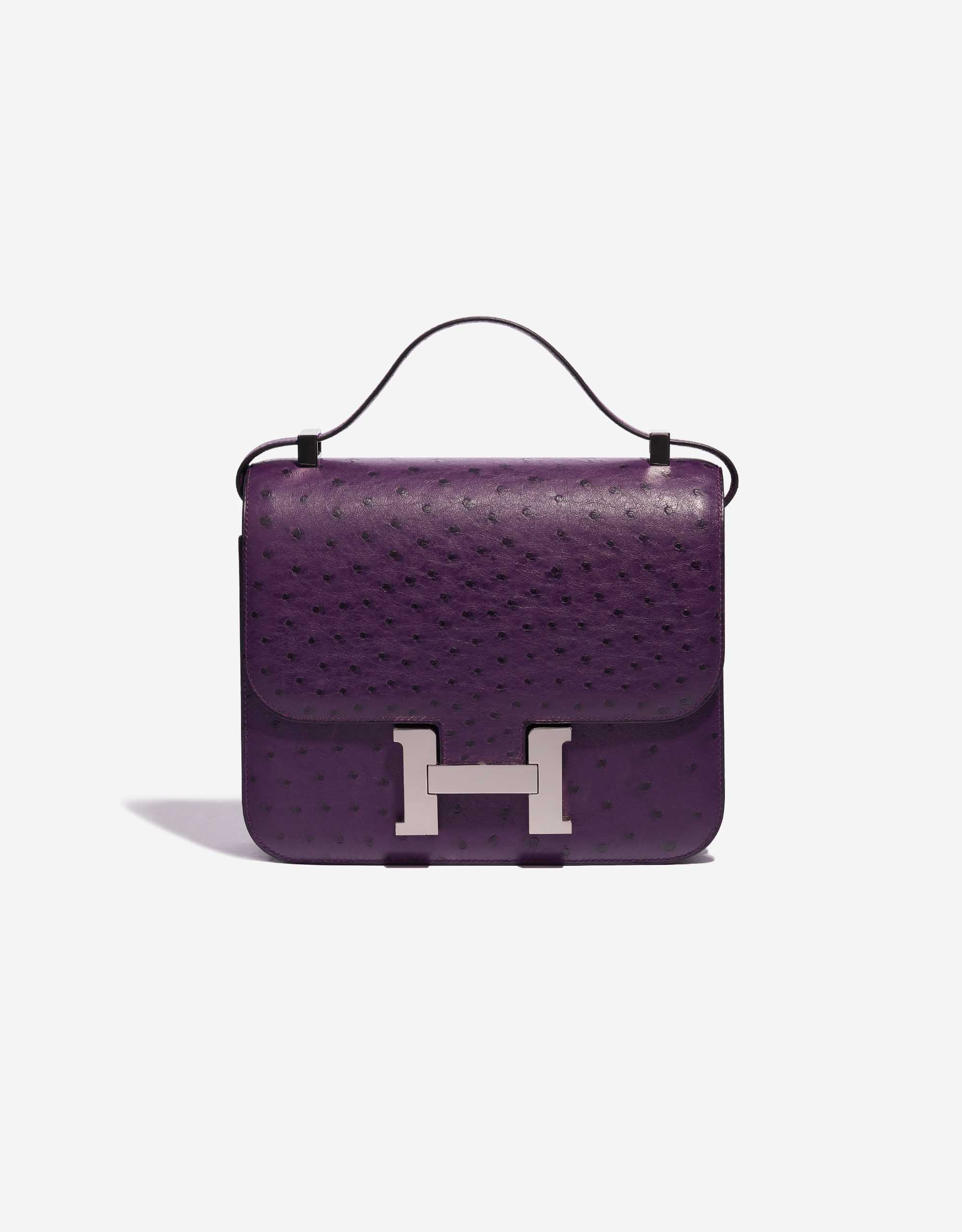 Hermès Constance Iii 24 Shoulder Bag In Violine Ostrich Leather in Purple
