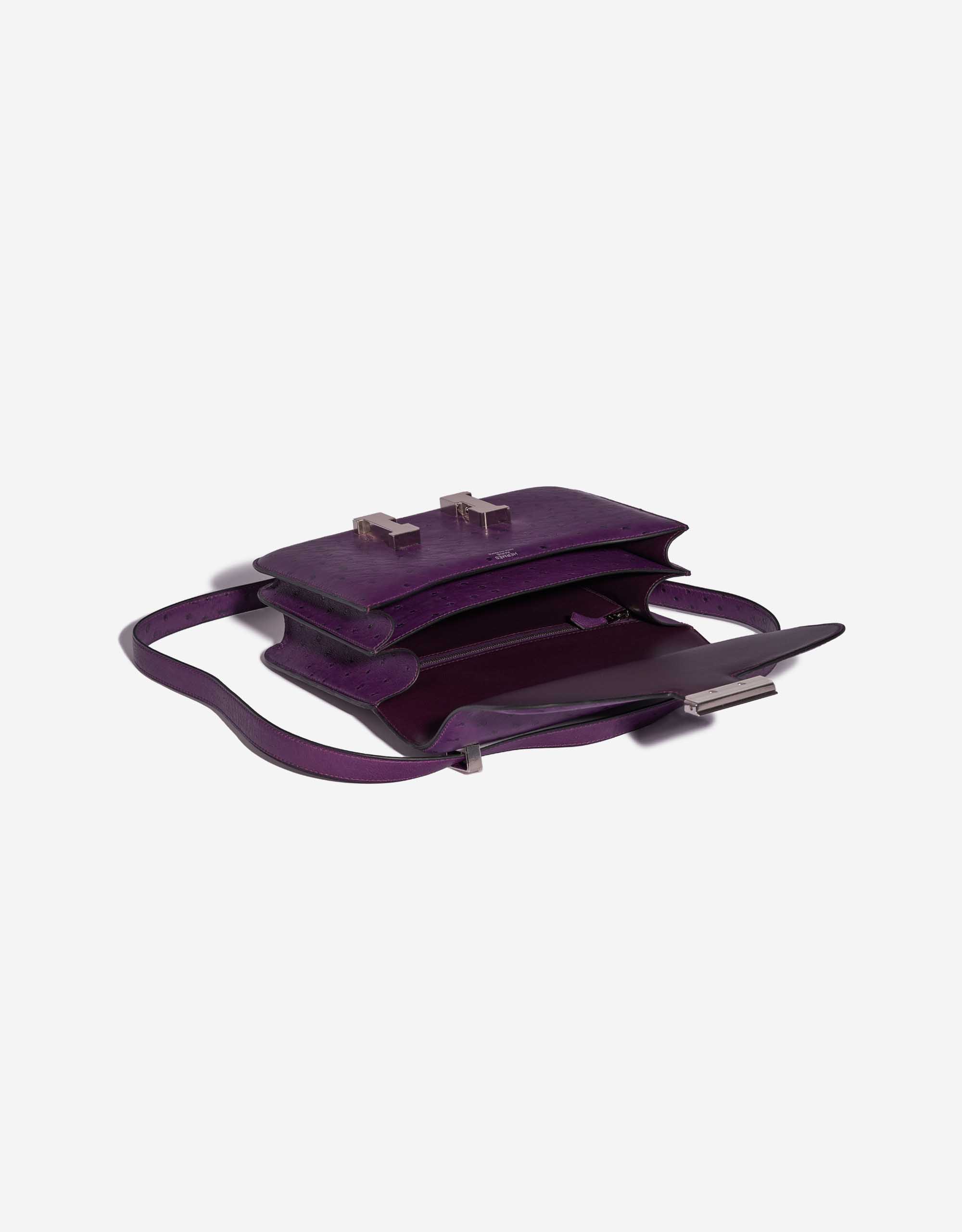 Pre-owned Hermès bag Constance 24 Ostrich Violin Violet Inside | Sell your designer bag on Saclab.com