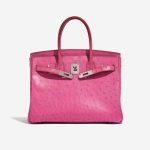 Hermès Birkin 30 Ostrich Fuchsia Pink Front Open | Sell your designer bag on Saclab.com