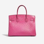 Hermès Birkin 30 Ostrich Fuchsia Pink Back | Sell your designer bag on Saclab.com