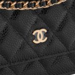 Chanel Timeless WOC Caviar Black Black Closing System | Sell your designer bag on Saclab.com