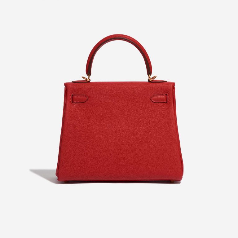 Pre-owned Hermès bag Kelly 25 Togo Rouge Casaque Red Back | Sell your designer bag on Saclab.com