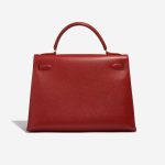 Pre-owned Hermès bag Kelly 32 Epsom Rouge Casaque Red Back | Sell your designer bag on Saclab.com