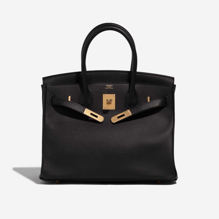 Pre-owned Hermès bag Birkin 30 Epsom Black Black Front Open | Sell your designer bag on Saclab.com