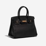 Hermès Birkin 30 Epsom Black Black Side Front | Sell your designer bag on Saclab.com