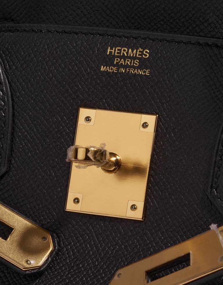 Pre-owned Hermès bag Birkin 30 Epsom Black Black Logo | Sell your designer bag on Saclab.com