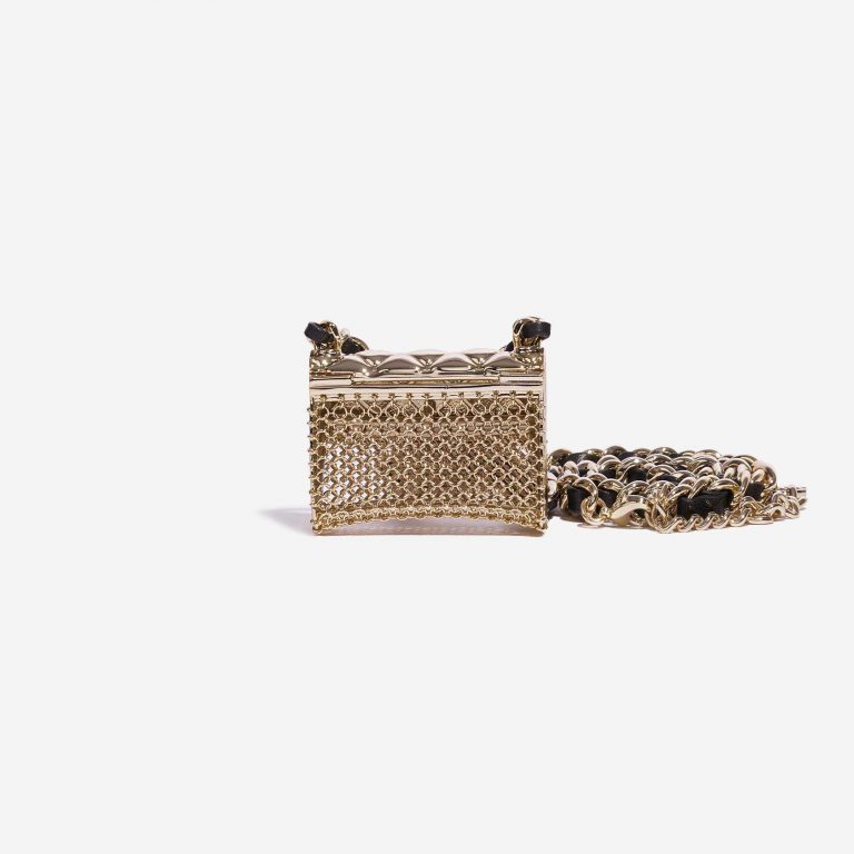 Pre-owned Chanel bag Timeless Belt Bag Micro Lamb Gold Gold Back | Sell your designer bag on Saclab.com