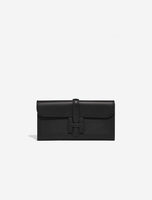 Pre-owned Hermès bag Jige 29 Clutch Swift Black Black Front | Sell your designer bag on Saclab.com