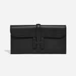 Hermès Jige 29 Clutch Swift Black Black Front | Sell your designer bag on Saclab.com