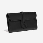 Hermès Jige 29 Clutch Swift Black Black Side Front | Sell your designer bag on Saclab.com