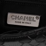 Pre-owned Chanel bag Timeless Maxi Python Black Black Logo | Sell your designer bag on Saclab.com