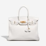 Hermès Birkin 35 Togo Blanc White Front | Sell your designer bag on Saclab.com