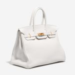 Hermès Birkin 35 Togo Blanc White Side Front | Sell your designer bag on Saclab.com