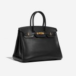 Hermès Birkin 35 Veau Jonathan Black Black Side Front | Sell your designer bag on Saclab.com