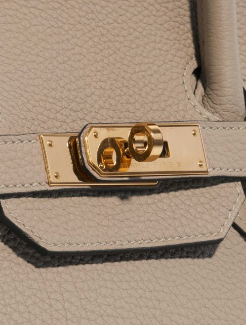Pre-owned Hermès bag Birkin 35 Togo Gris Tourterelle Grey Closing System | Sell your designer bag on Saclab.com