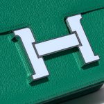 Hermès Constance 24 Epsom Vert Jade / Blue Brume Green Closing System | Sell your designer bag on Saclab.com