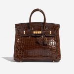 Hermès Birkin 25 Niloticus Crocodile Miel Brown Front | Sell your designer bag on Saclab.com