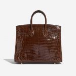 Hermès Birkin 25 Niloticus Crocodile Miel Brown Back | Sell your designer bag on Saclab.com
