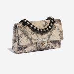 Chanel Timeless Medium Velvet Silver / Copper / Grey Silver, Grey Side Front | Sell your designer bag on Saclab.com