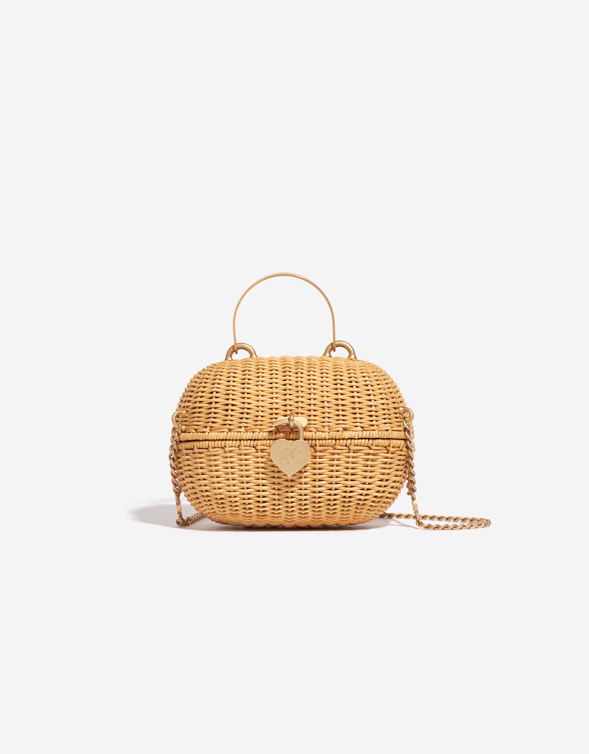Chanel Love Basket Wicker Beige | SACLÀB