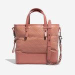 Pre-owned Chanel bag Gabrielle Handle Calf Beige / Dust Rose Beige, Rose Front | Sell your designer bag on Saclab.com